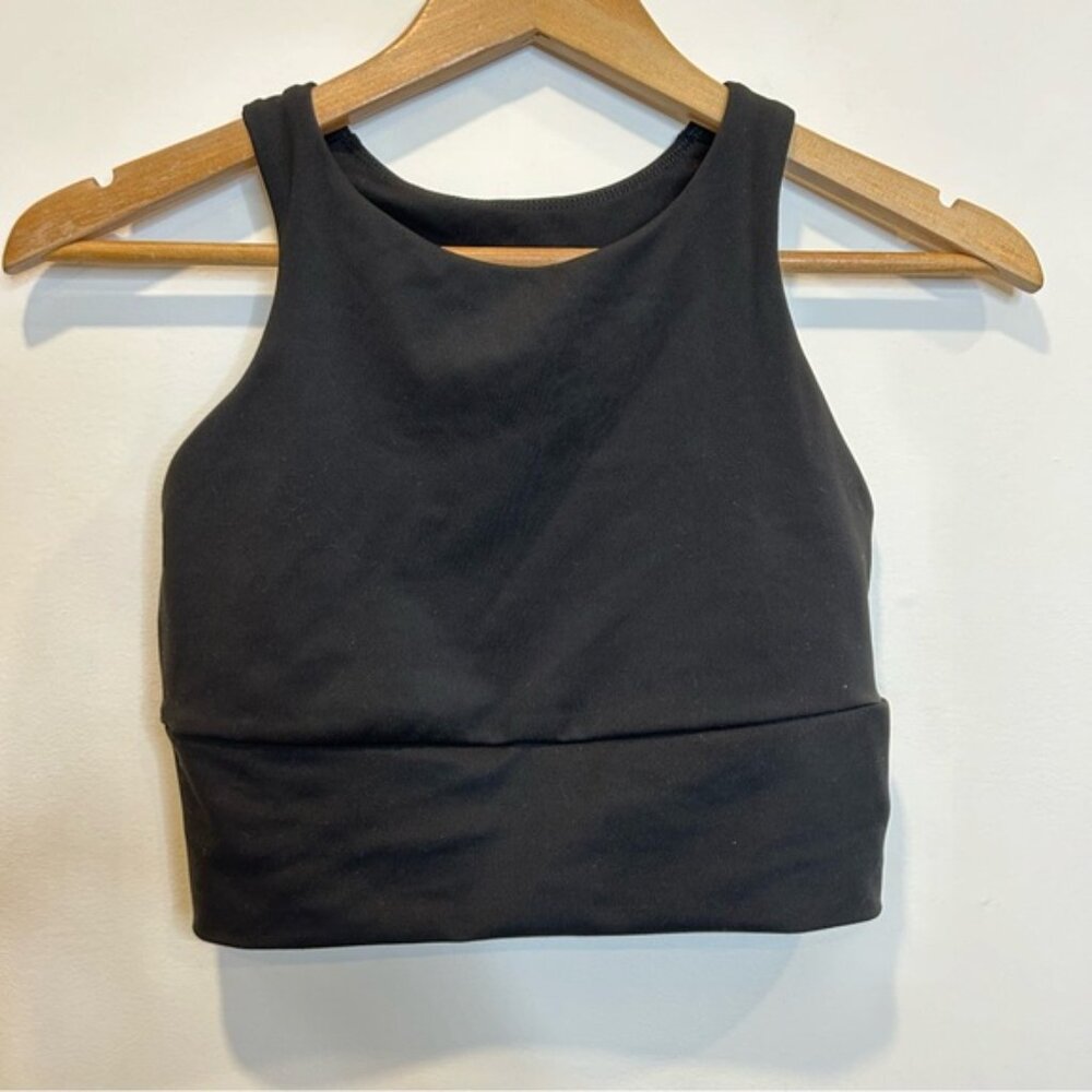 H&M Sport MEDIUM SUPPORT SPORTS BRALETTE Black - Picture 1 of 4